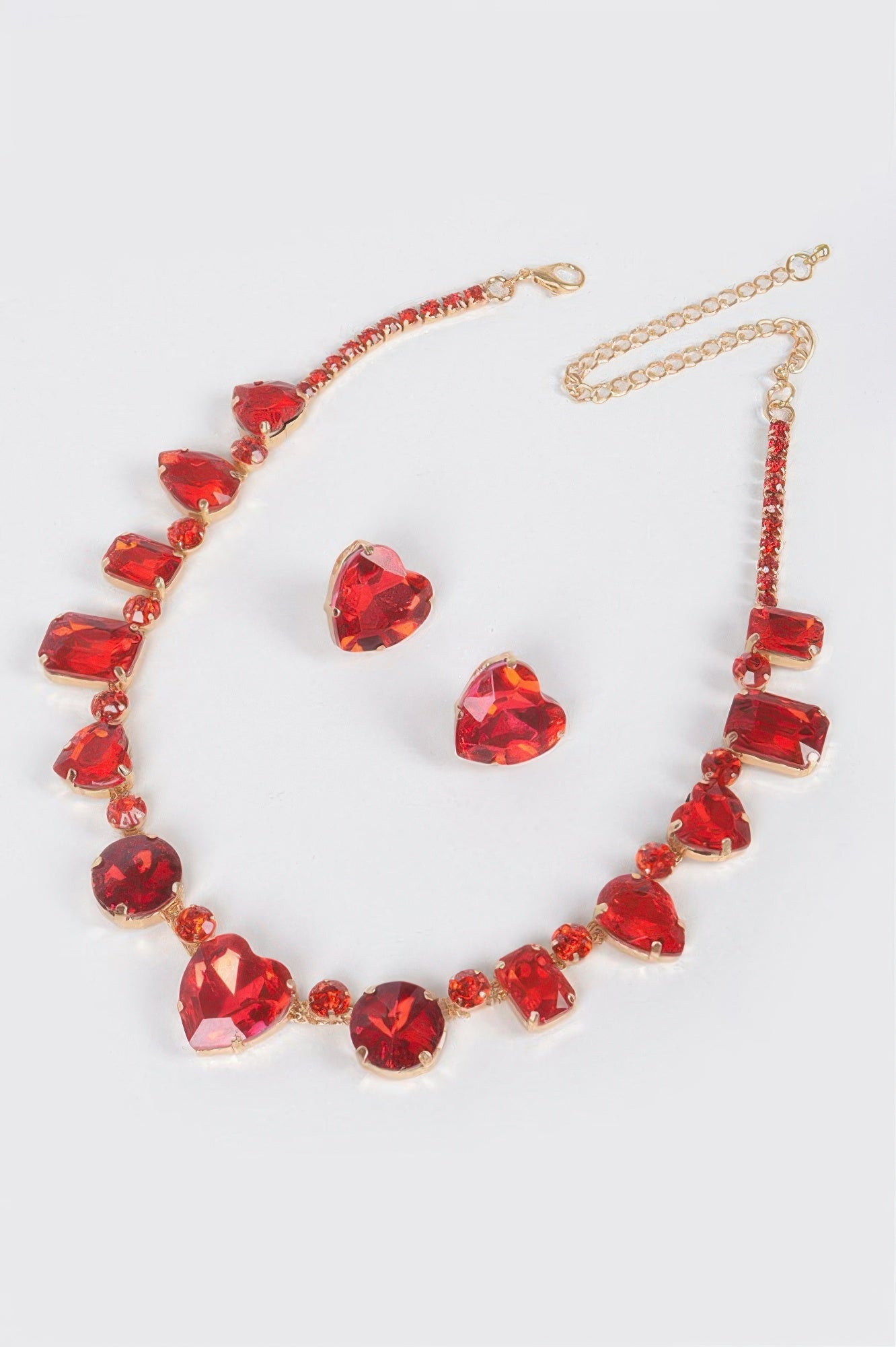 Stone Earring And Necklace Set