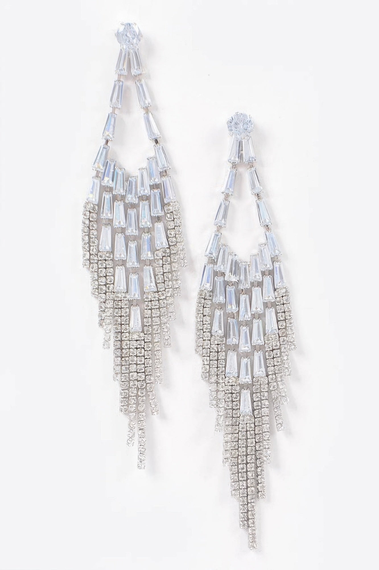 Cubic And Stone Fringe Earring