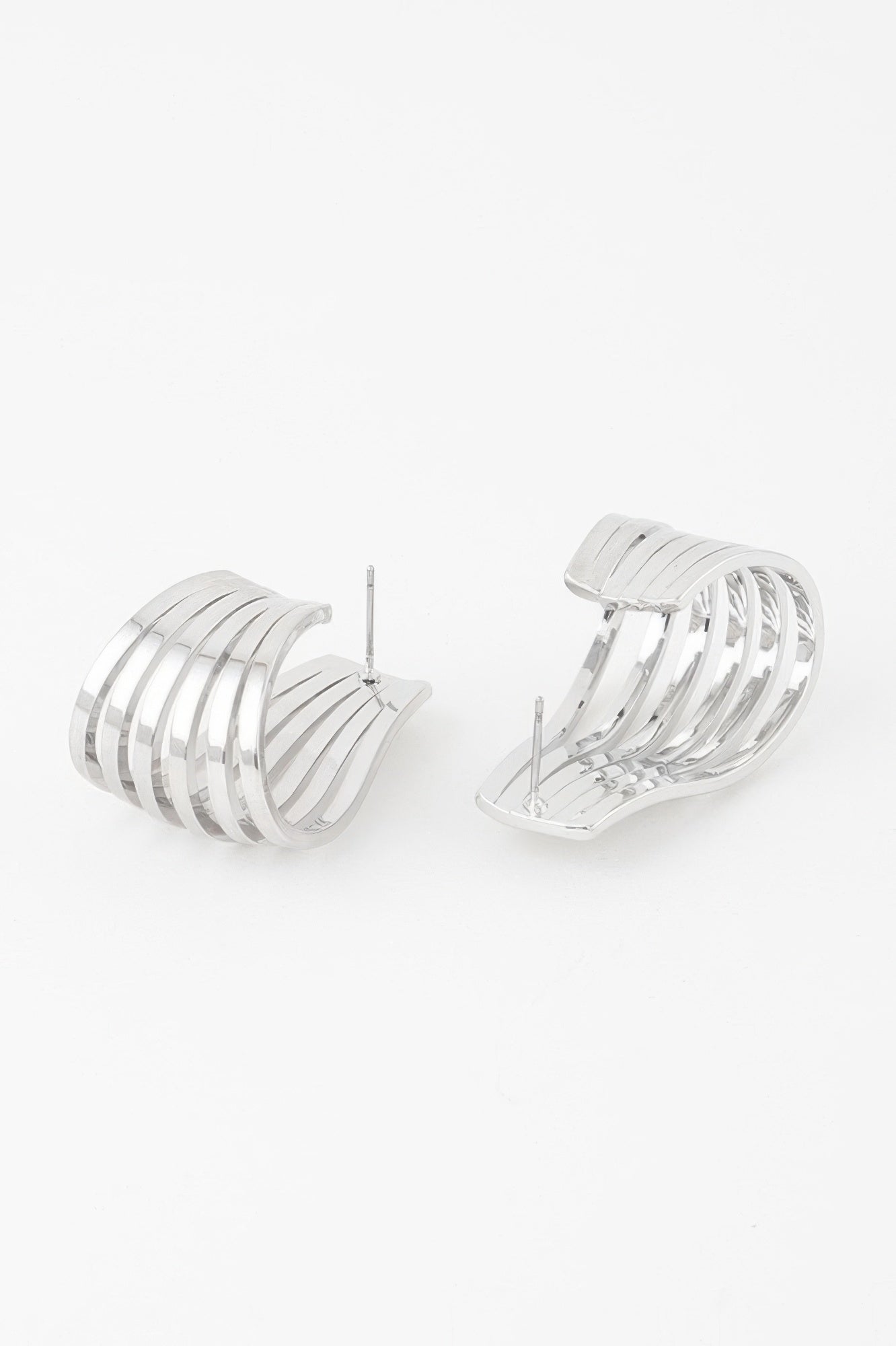 Open Cage Hoop Earrings