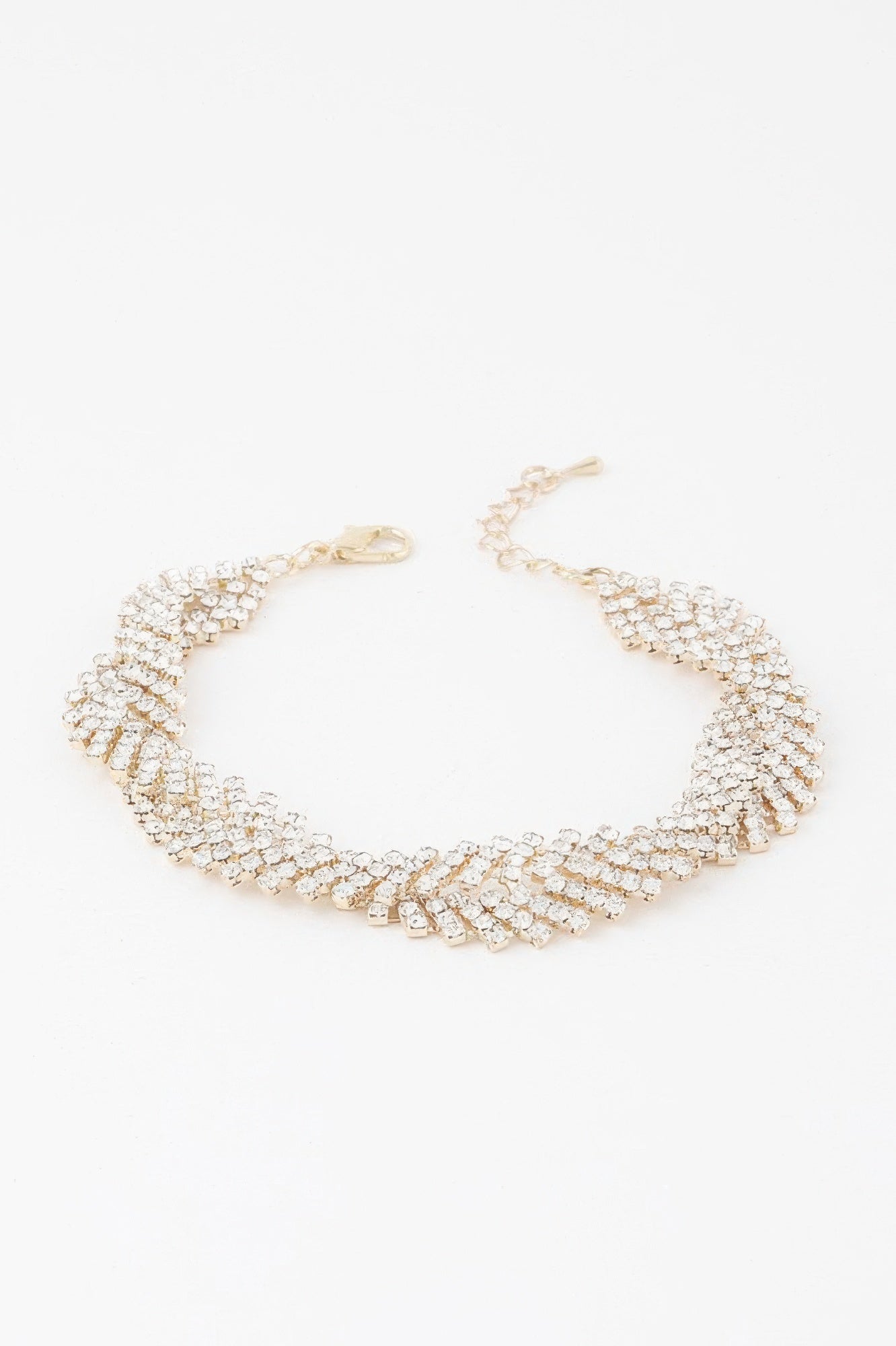 Twisted Rhinestone Bracelet