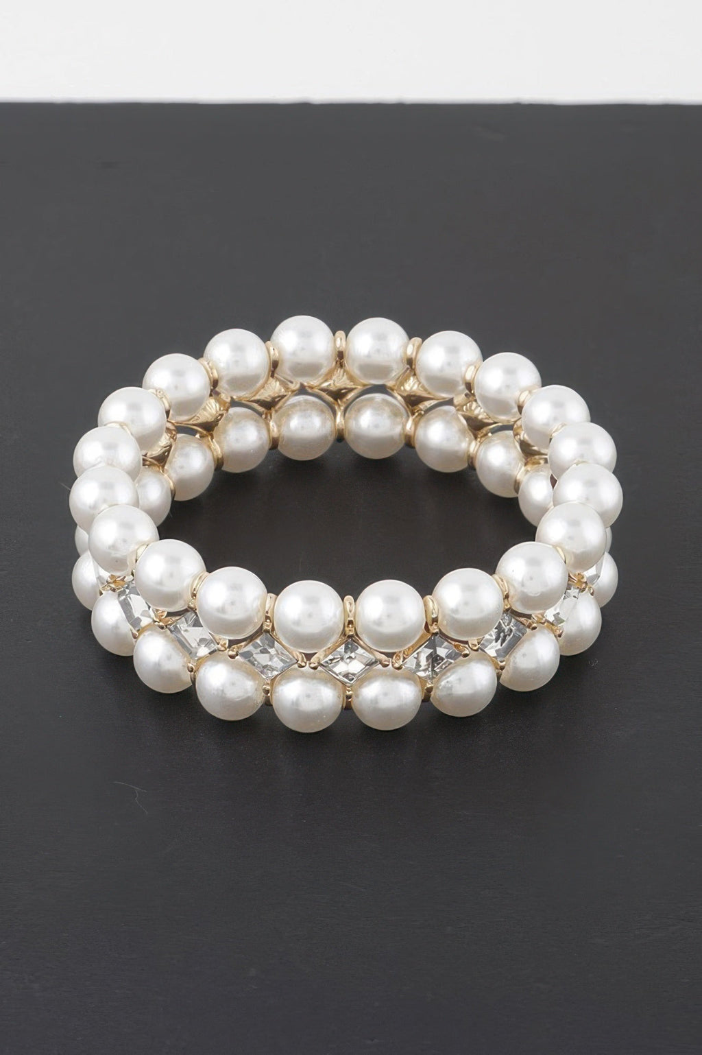 Diamond Jewel Beaded Bracelet