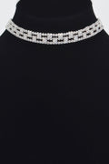 Aligned Rhinestone Choker