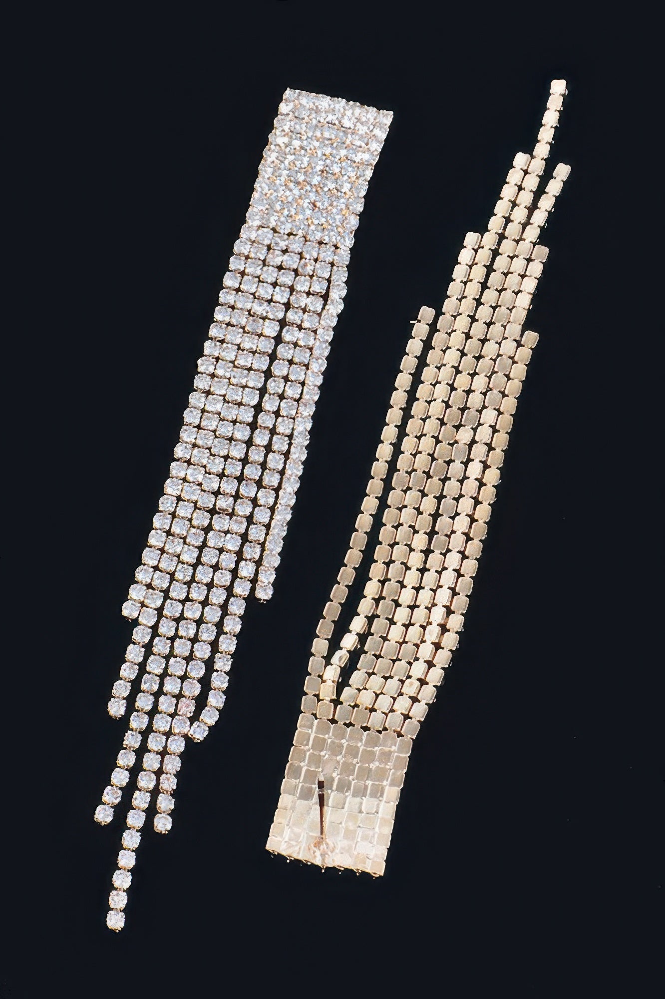 Formal Rhinestone Unique Design Earrings