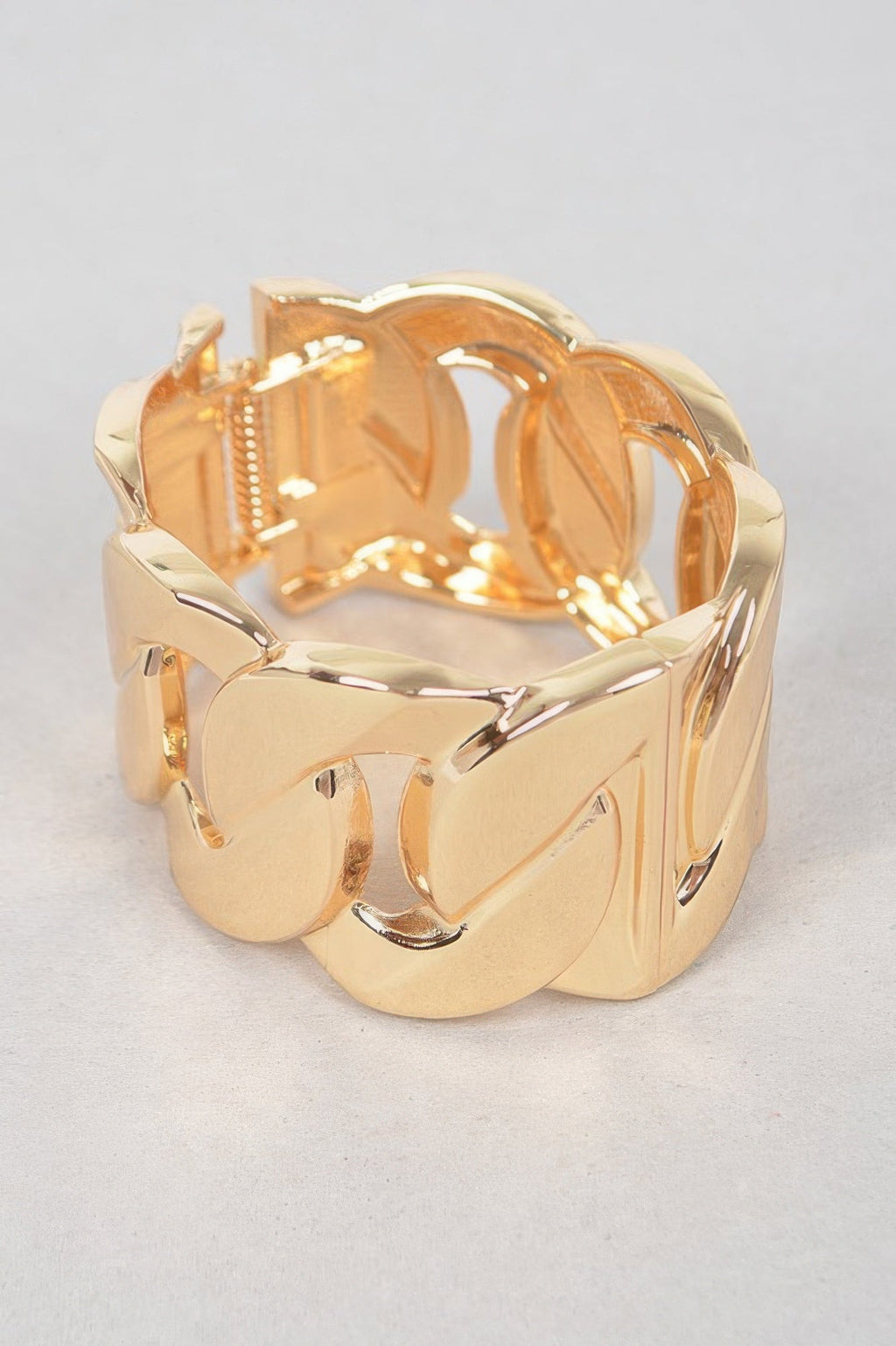 Wide Chain Metal Bracelet