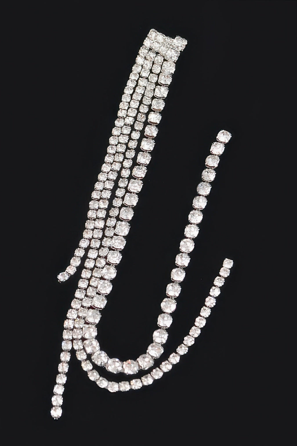 Rhinestone String Earring