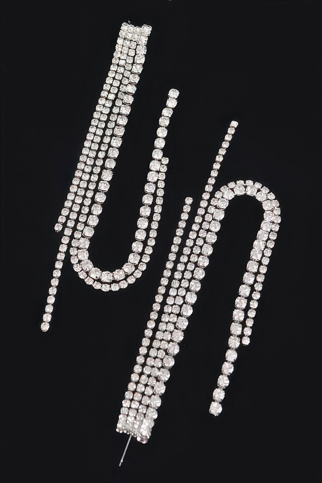 Rhinestone String Earring