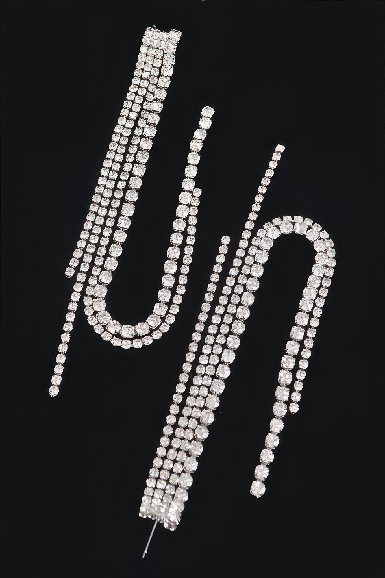 Rhinestone String Earring