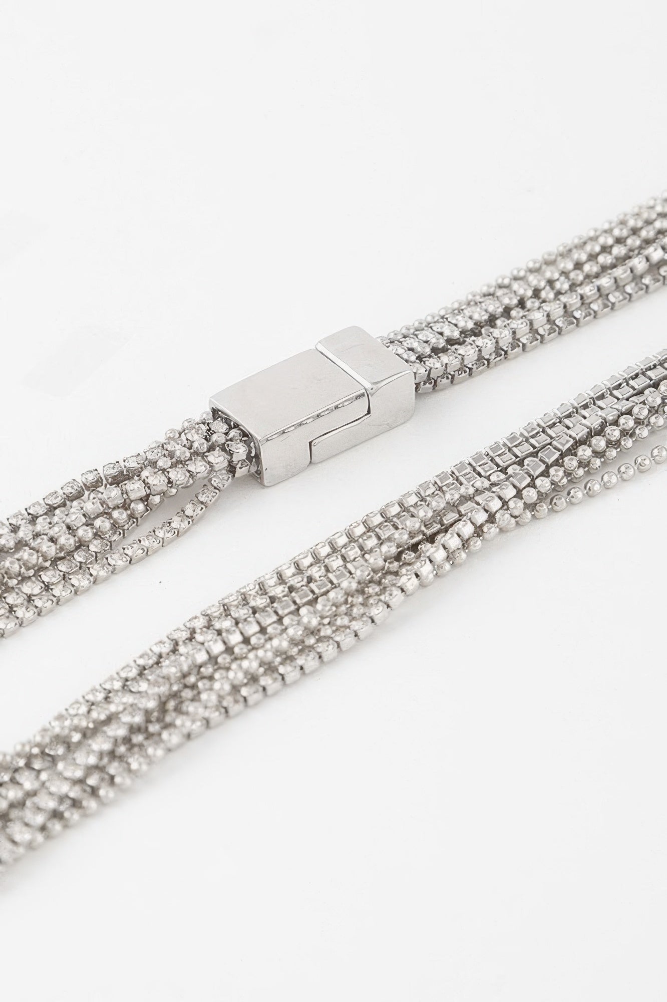 Multi Cubic Rhinestone Necklace