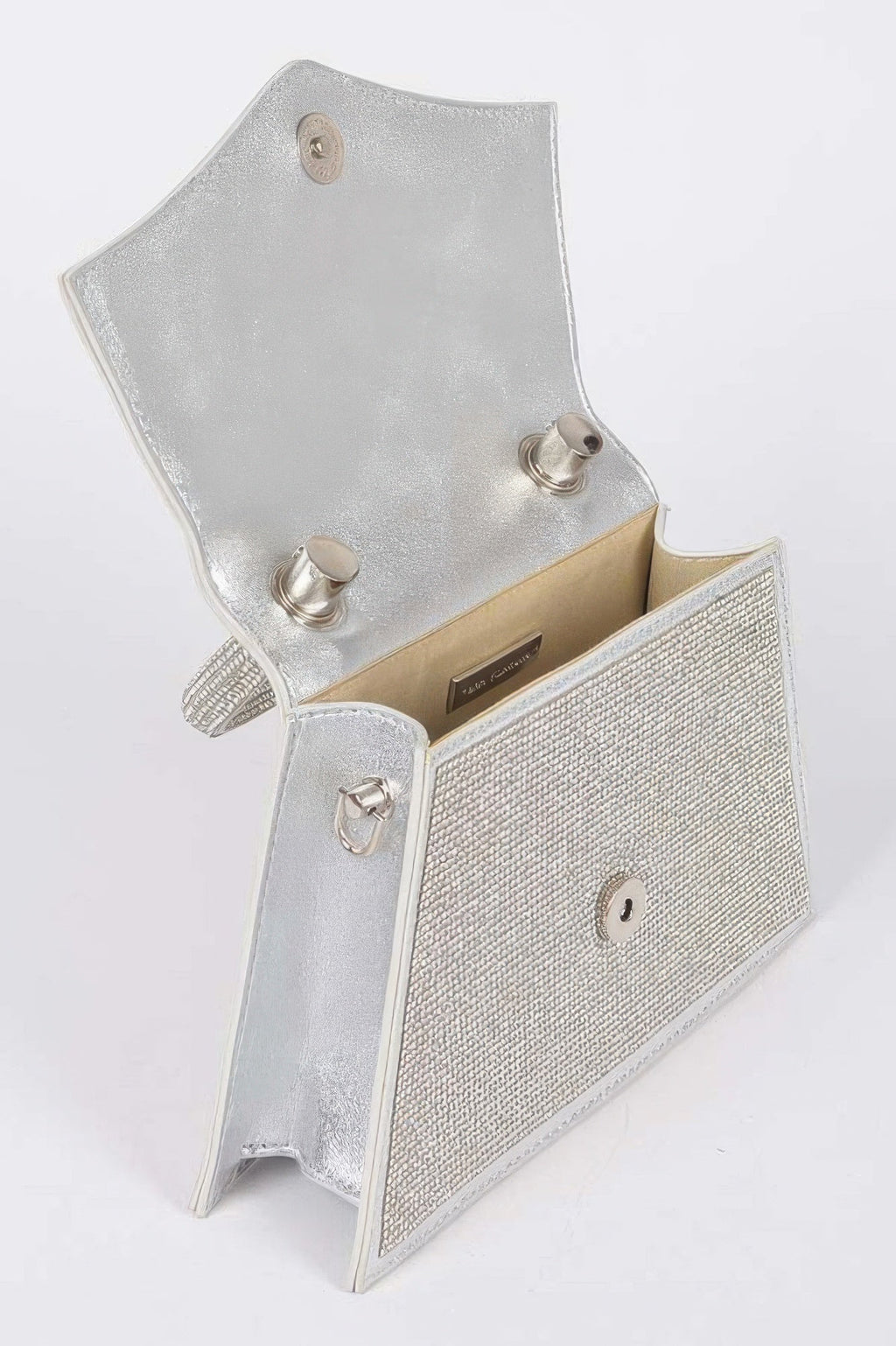 Rhinestone Top Handle Clutch