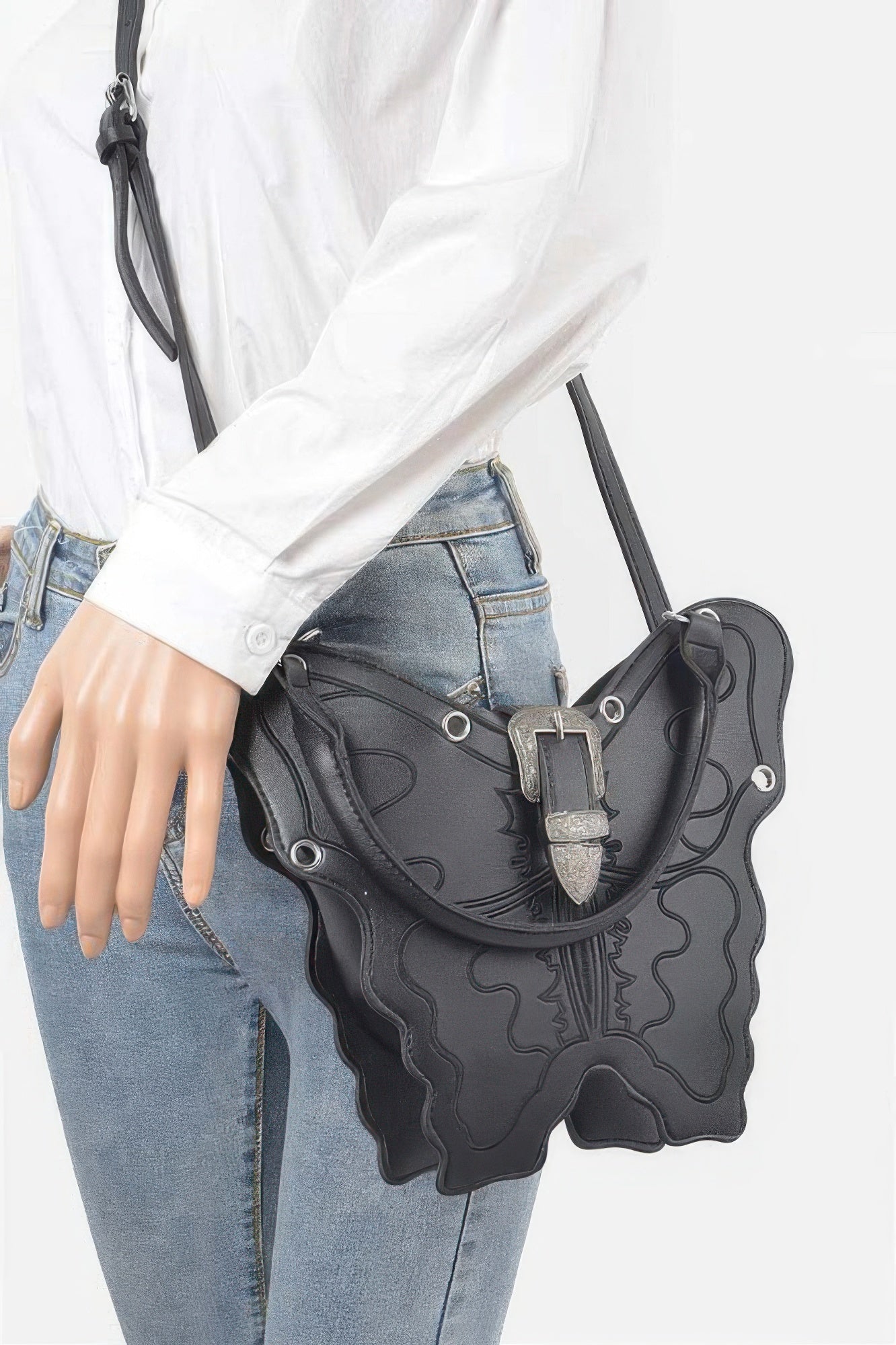 Faux Leather Butterfly Bag