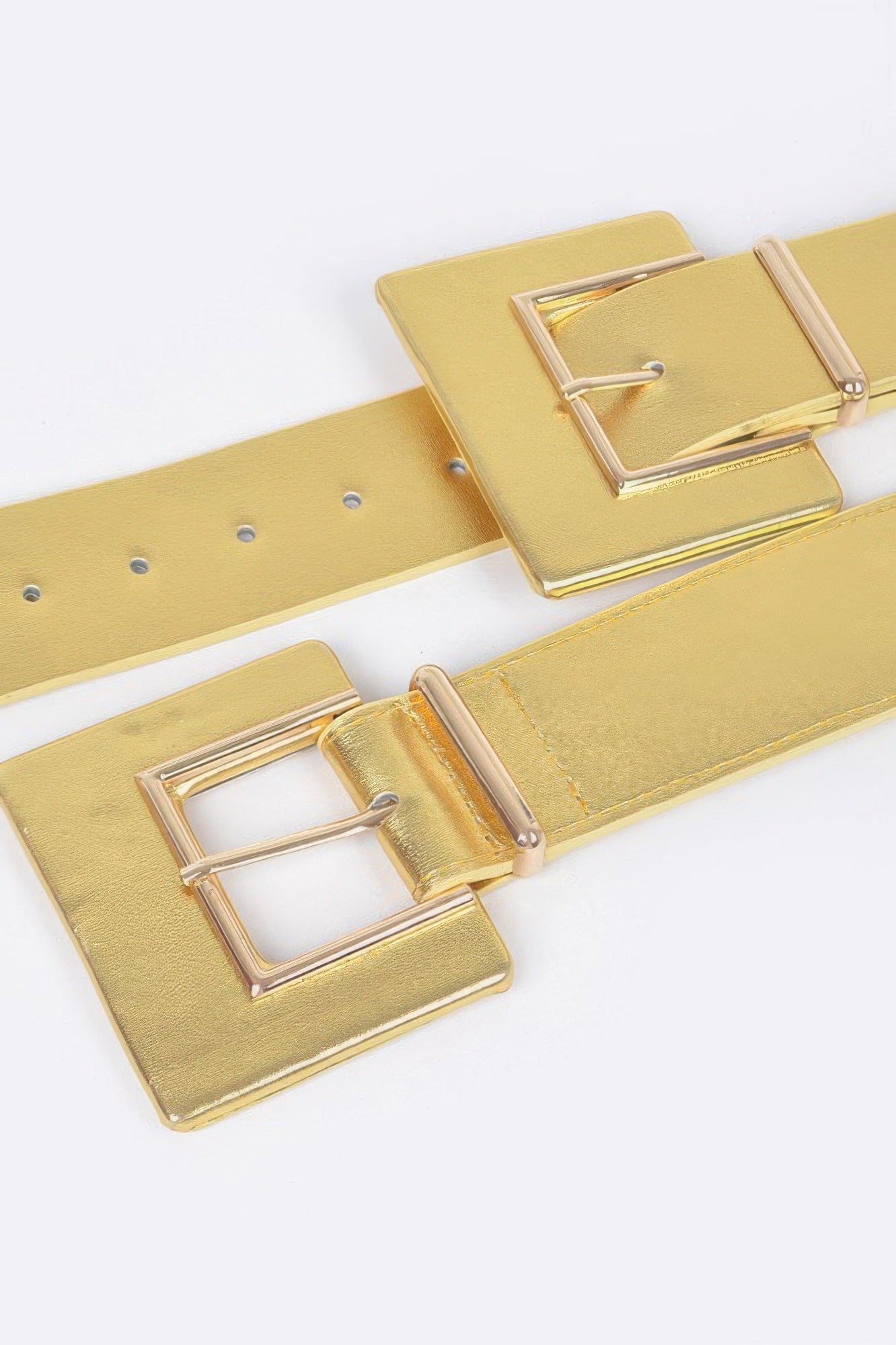 Two Buckle Plus Size Elastic Belt