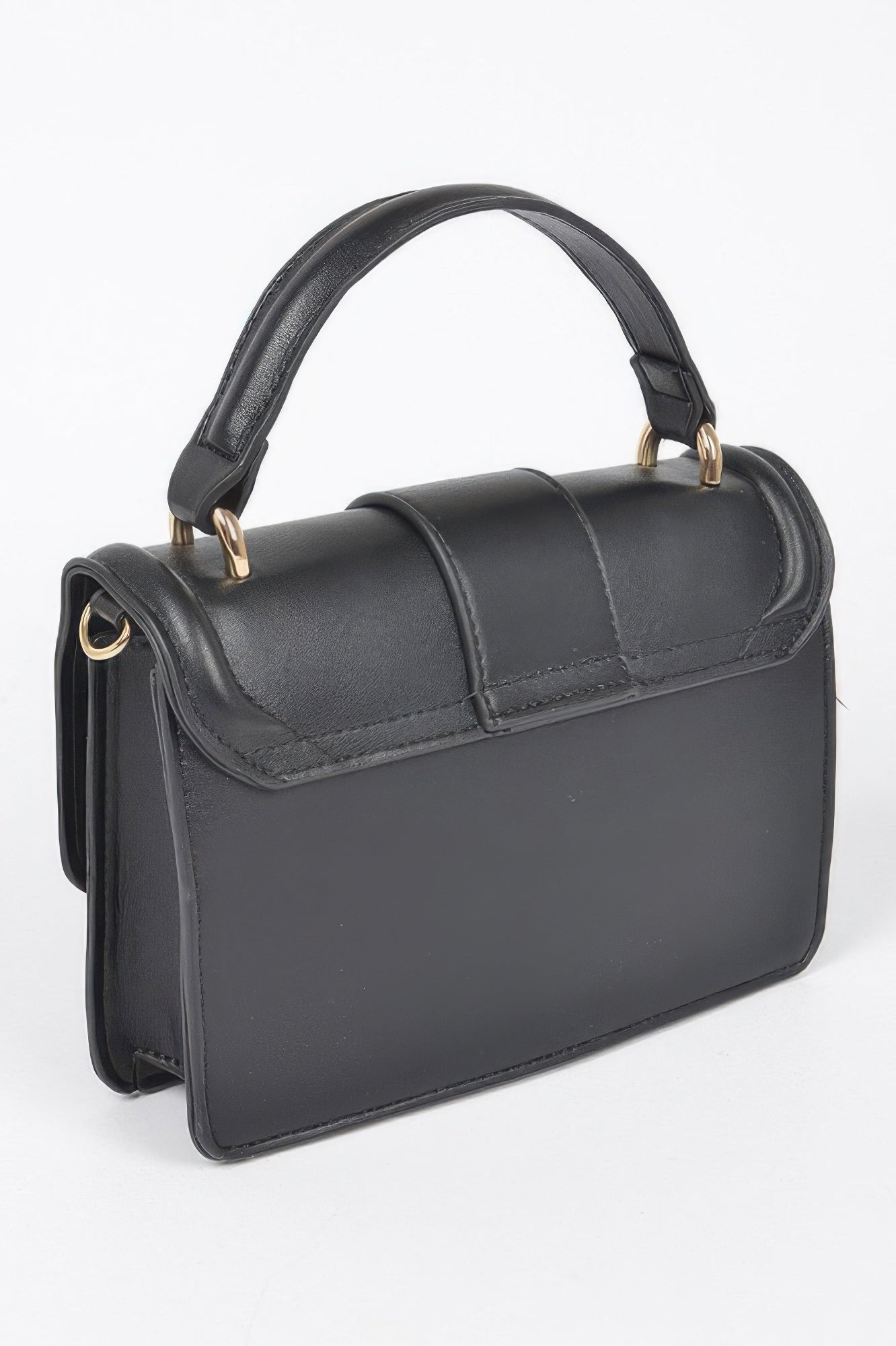 Vegan Top Handle Shoulder Clutch