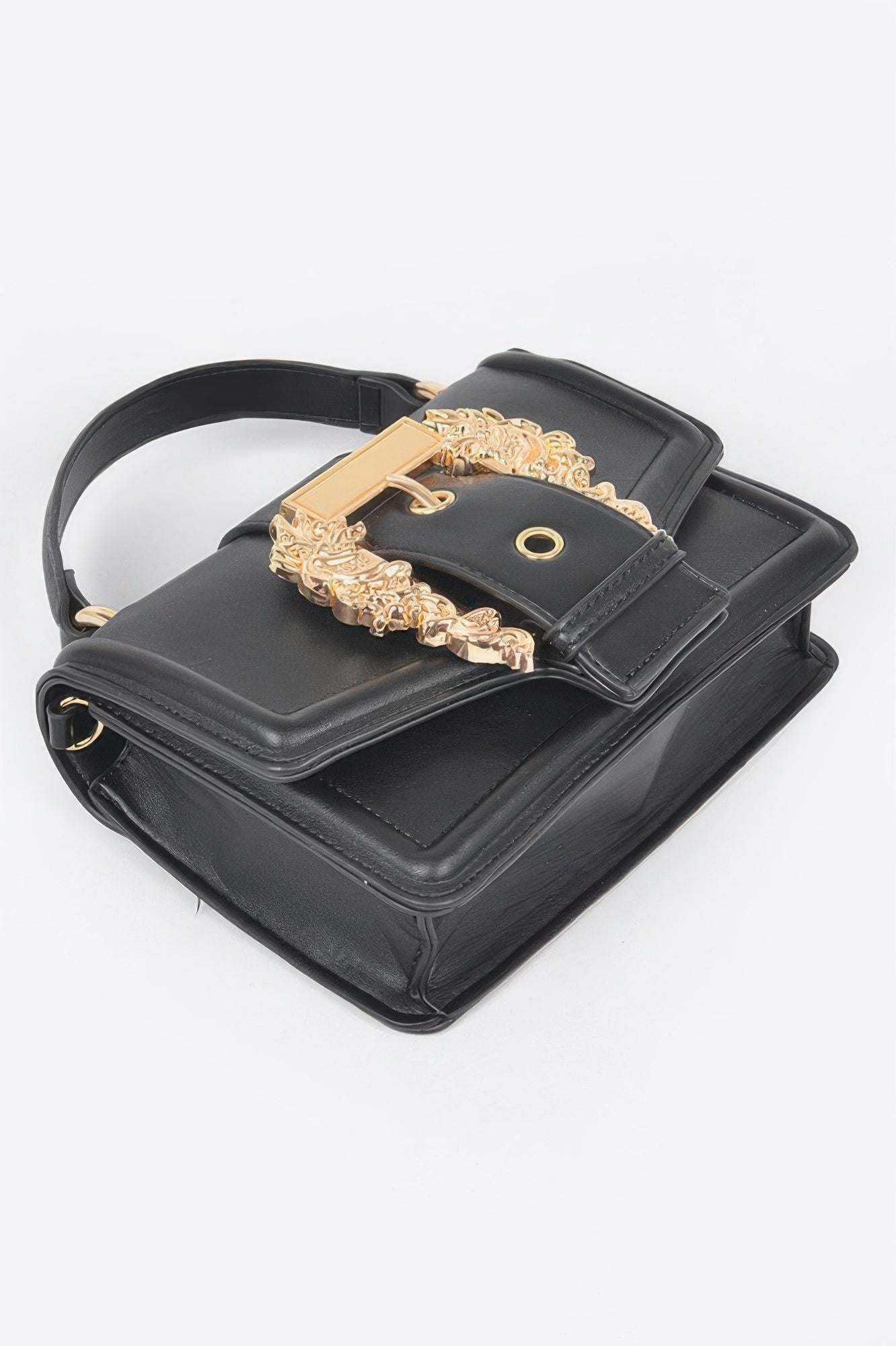 Vegan Top Handle Shoulder Clutch