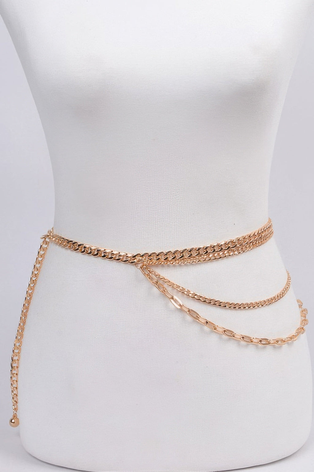 Plus Size Multi Chain Strands Belt