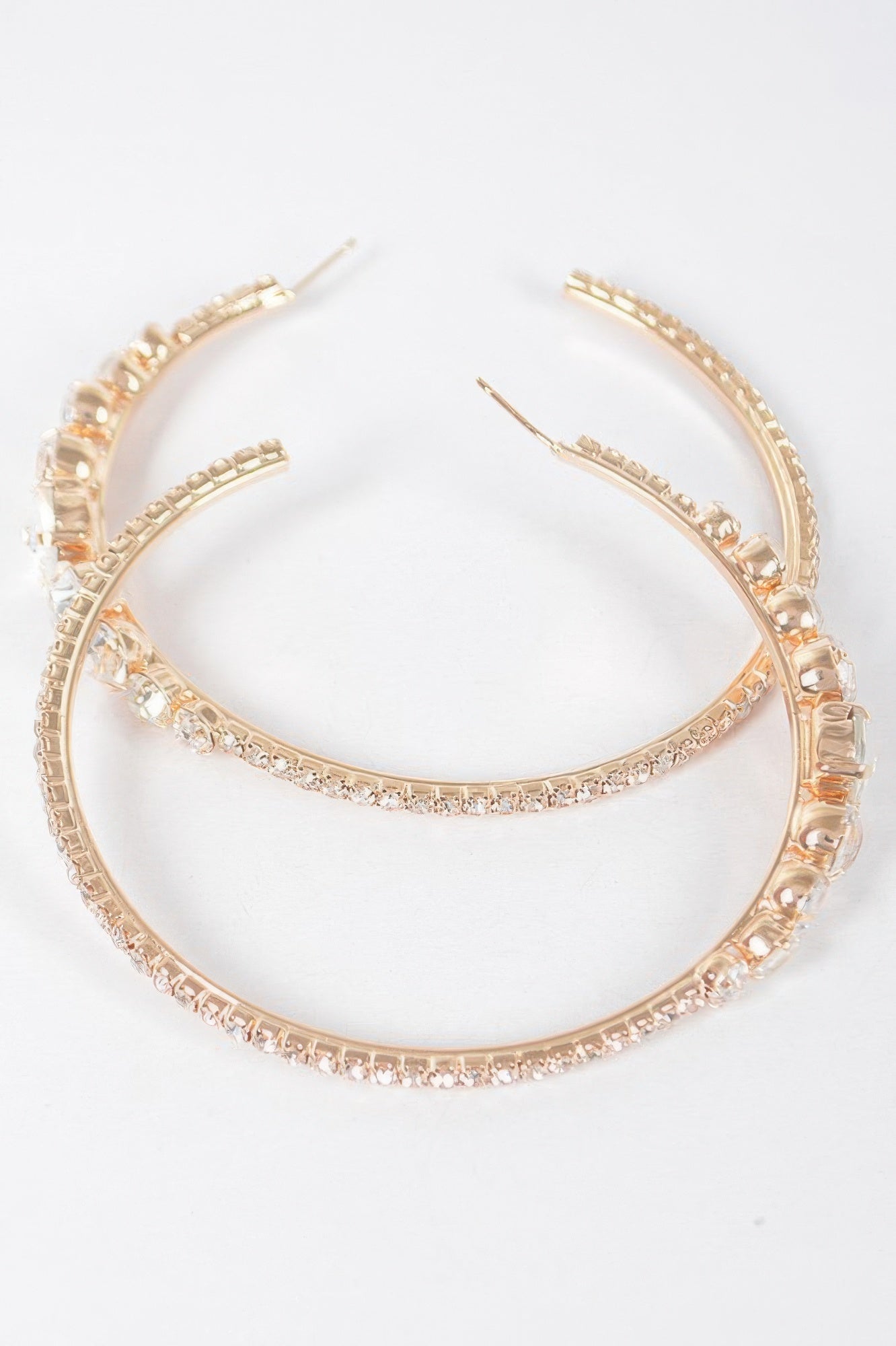 Rhinestone Hoop Earring