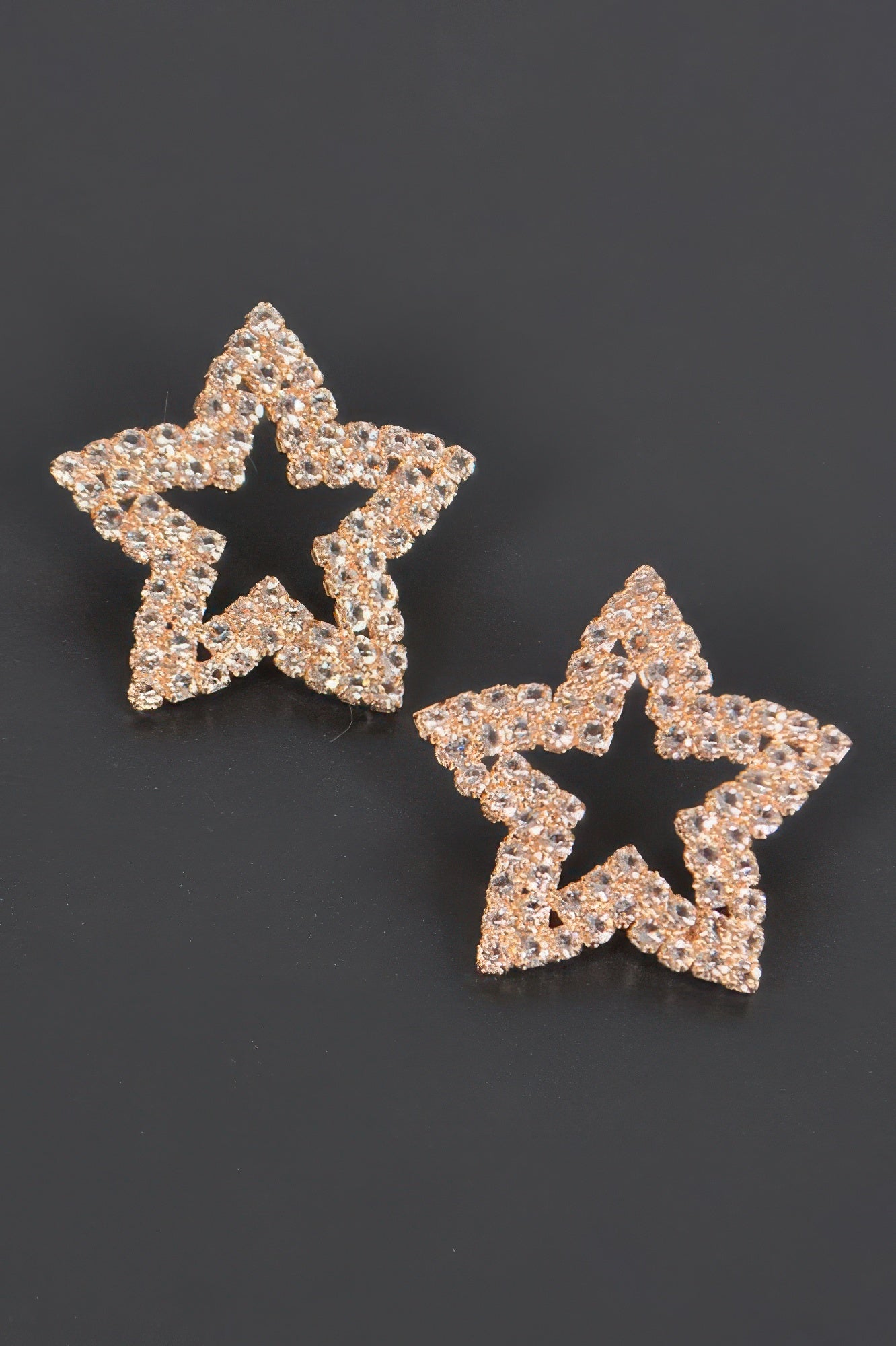 Star Shape Rhinestone Stud Earrings
