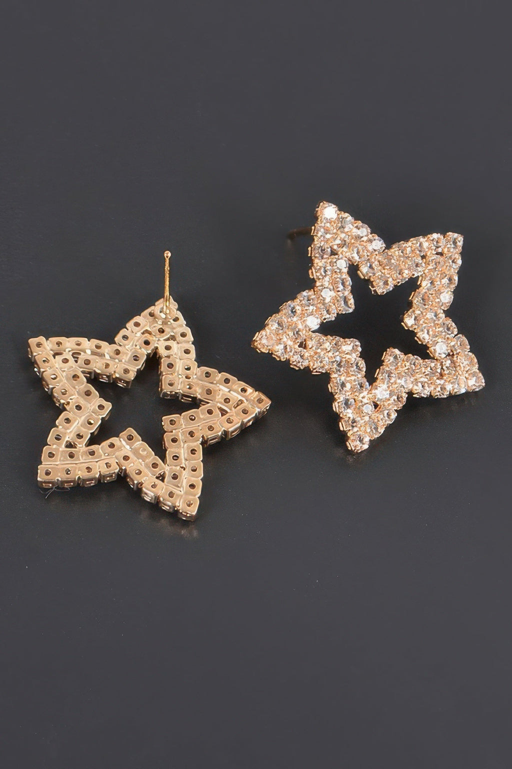 Star Shape Rhinestone Stud Earrings