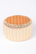 Textured Metal Bangle Bracelet