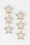 Crystal Triple Star Drop Earrings