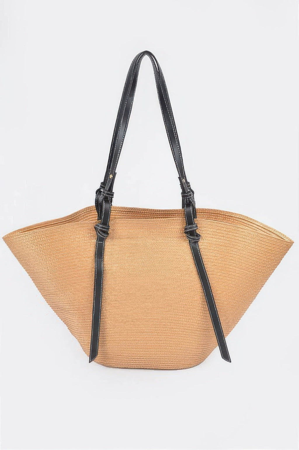 Faux Straw Large Hobo Bag