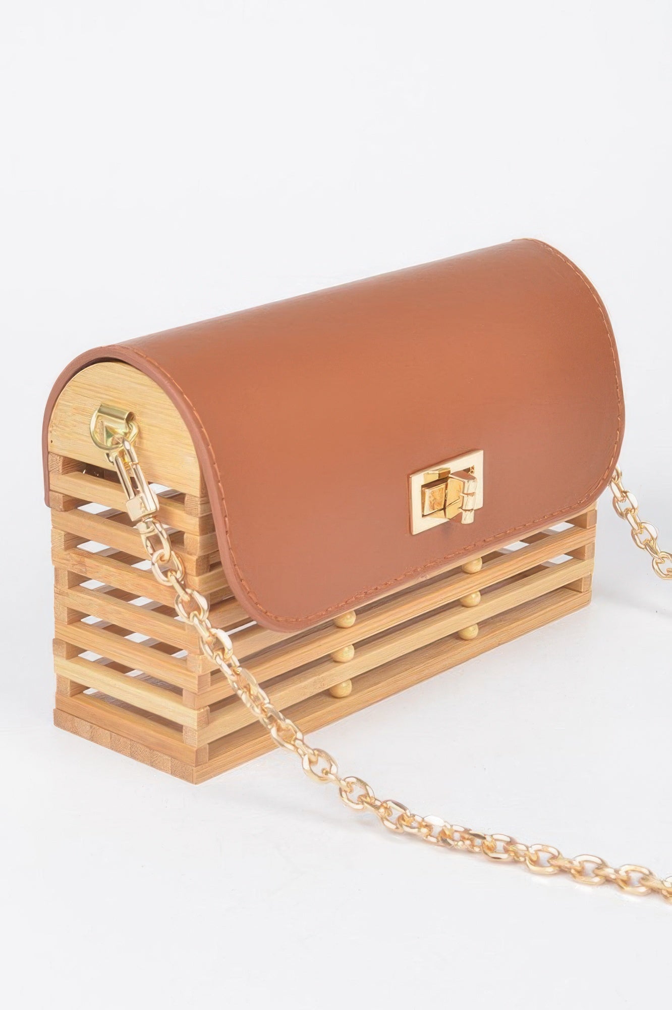 Bamboo Flap Crossbody Bag