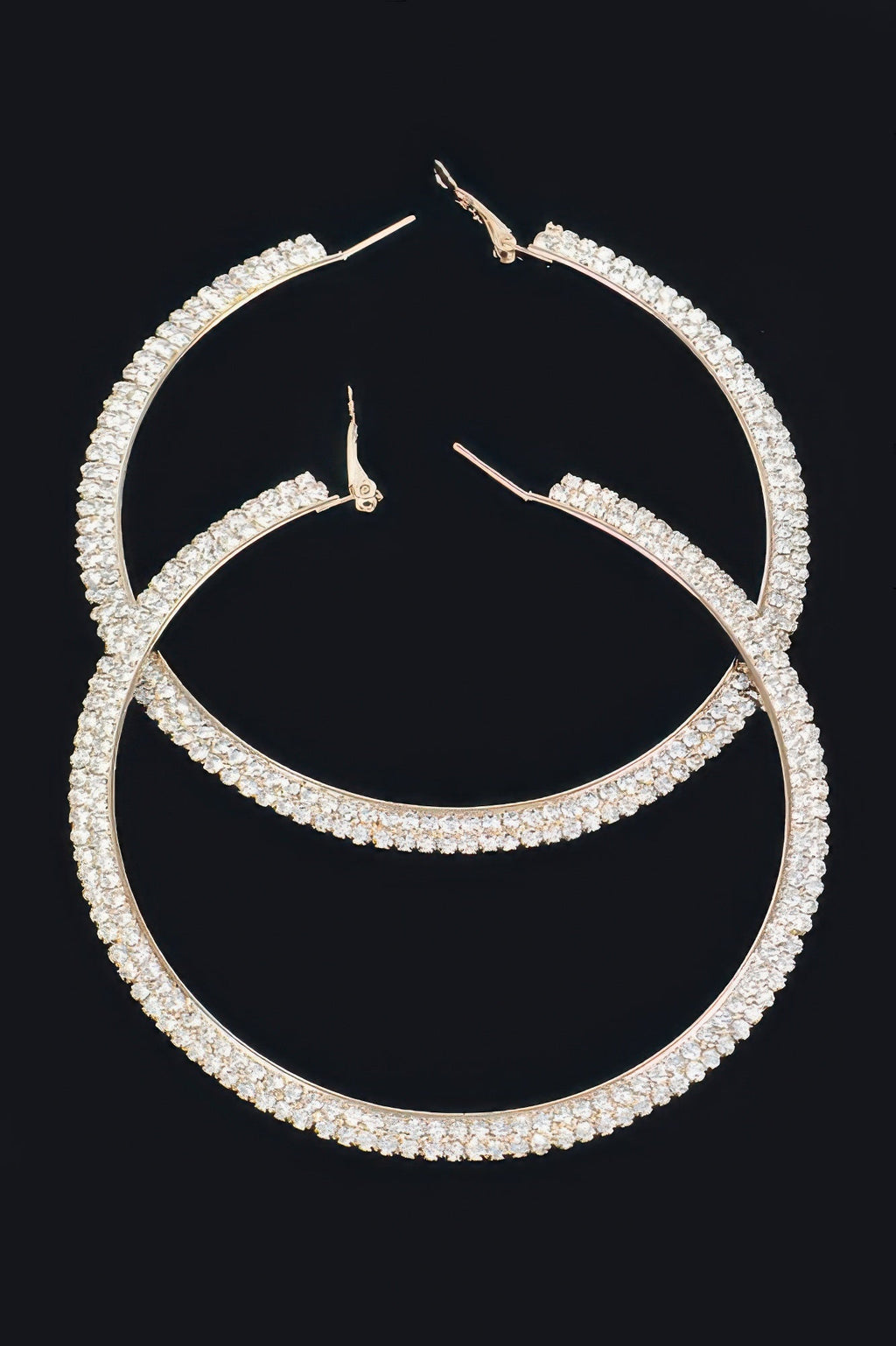 Rhinstone Hoop Earring