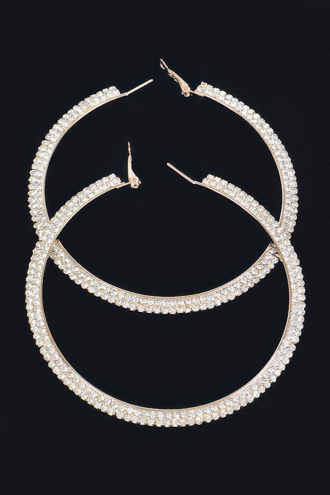 Rhinstone Hoop Earring