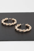 Twisted Rope Hoop Earrings