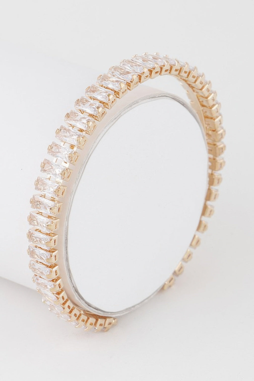 Crystal Bar Cuff Bracelet