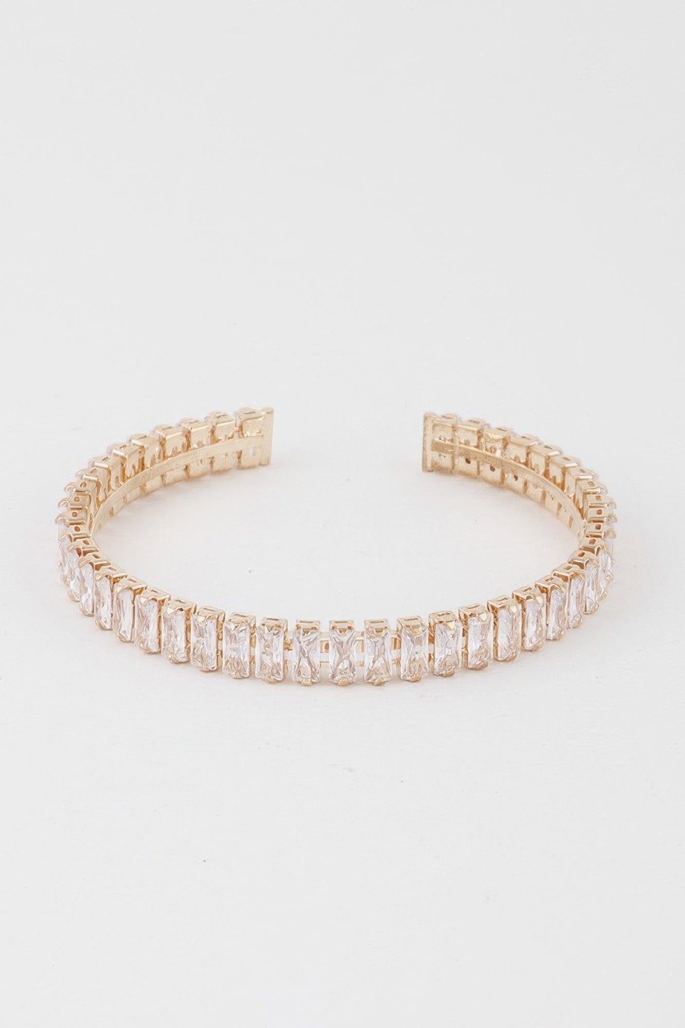 Crystal Bar Cuff Bracelet