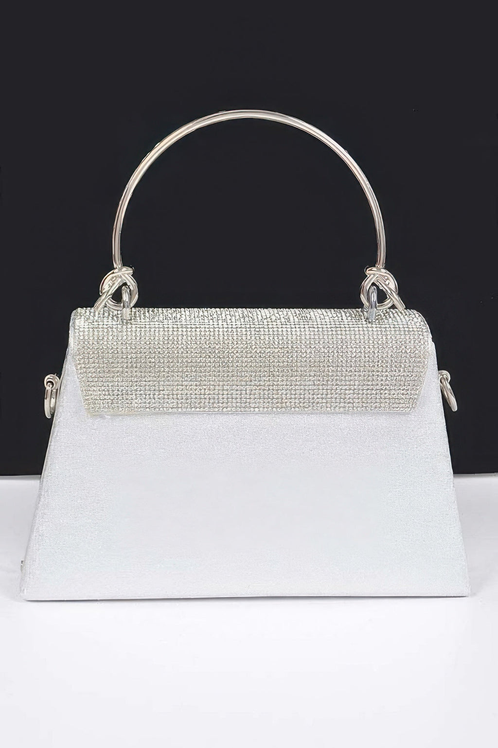 Rhinestone Metal Handle Bag