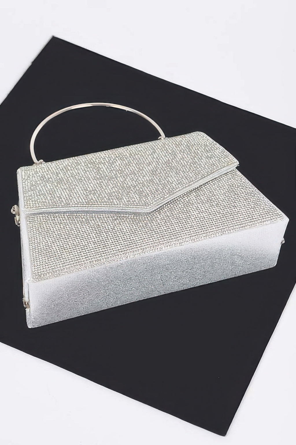 Rhinestone Metal Handle Bag