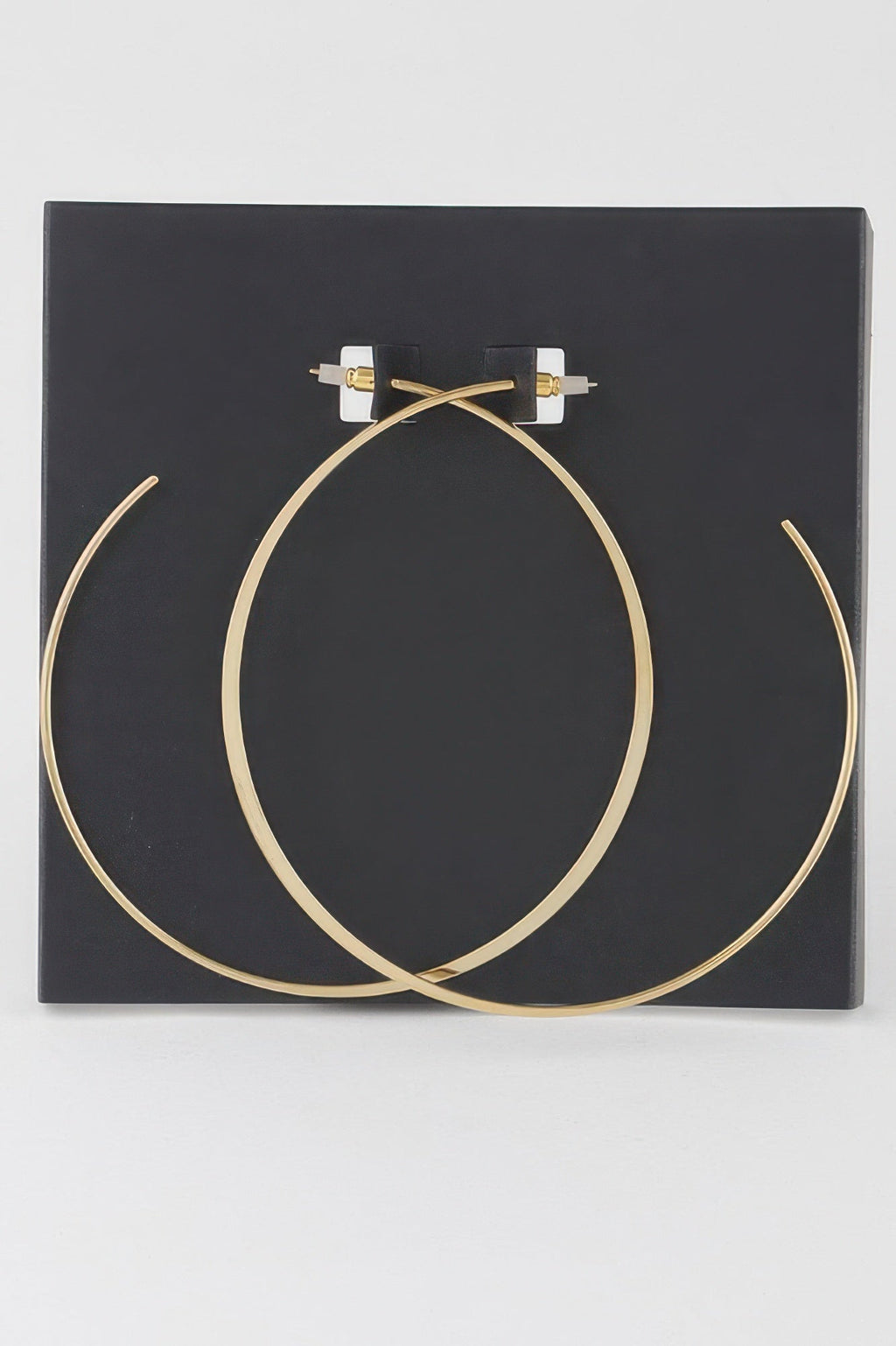 Oversized Metal Dipped Hoop Earrings
