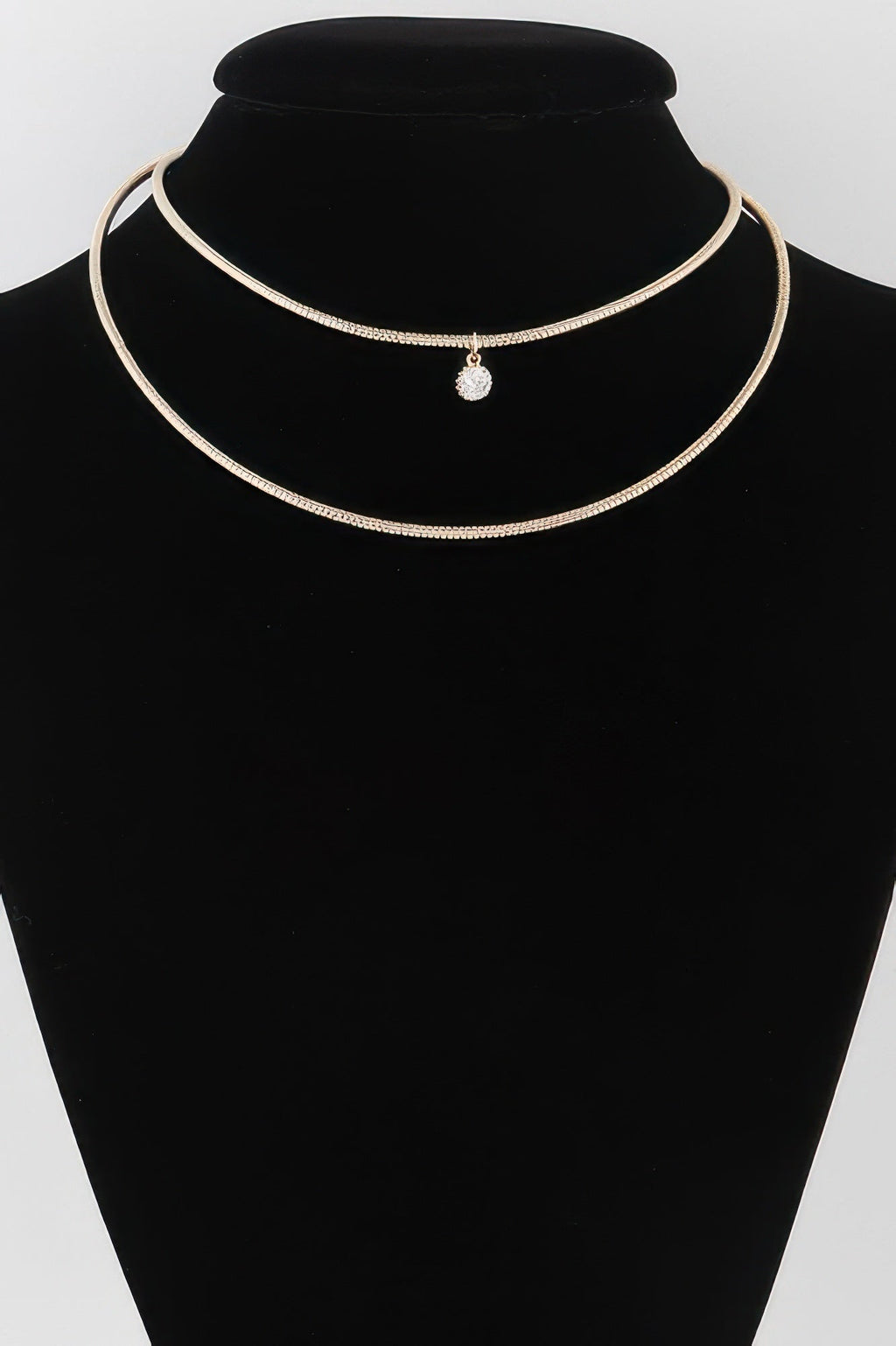 Double Jewel Coil Necklace