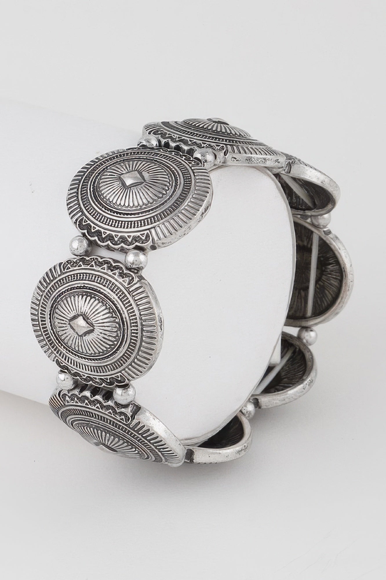 Multi Vintage Plate Cuff Bracelet