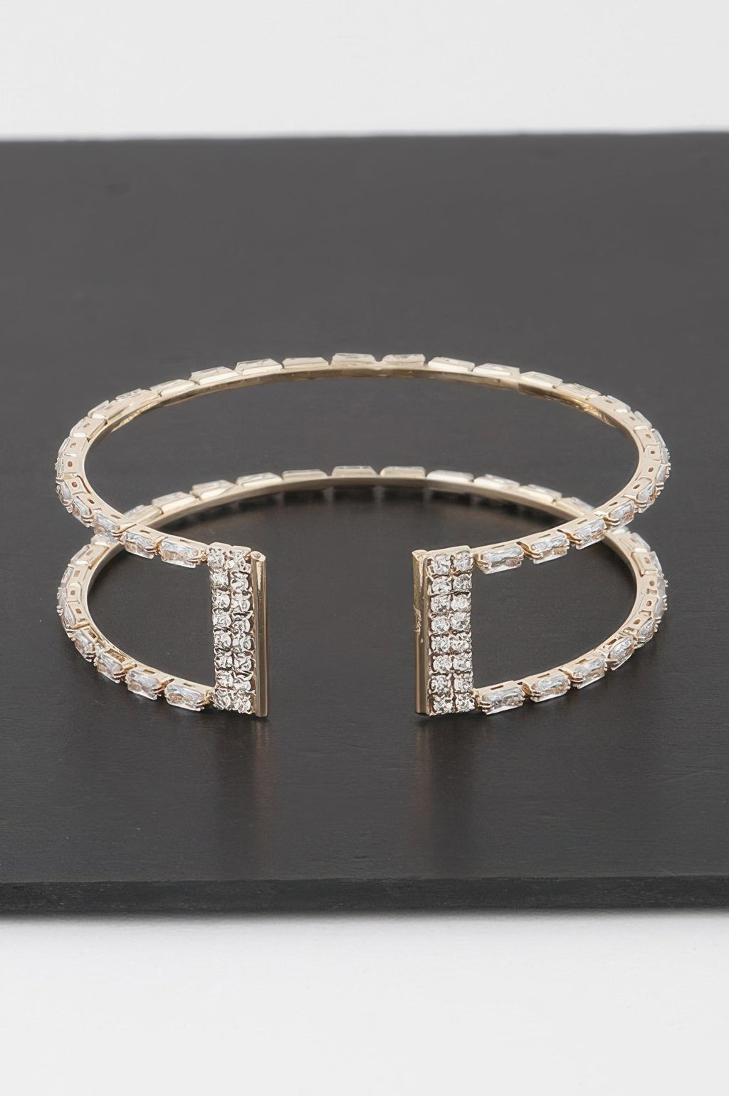 Open Crystal Cuff Bracelet