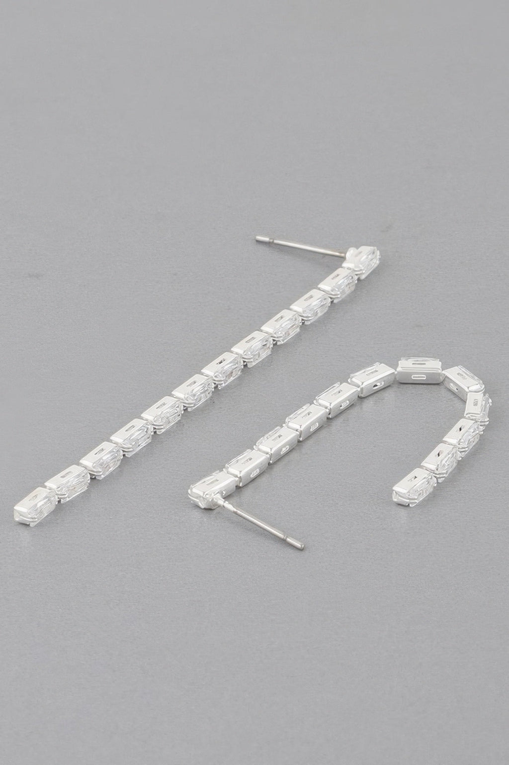 Crystal Bar Drop Earrings