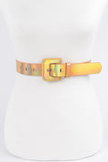 Holograme Metallic Plus Size Belt