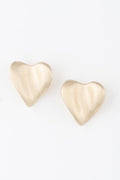 Abstract Heart Stud Earrings