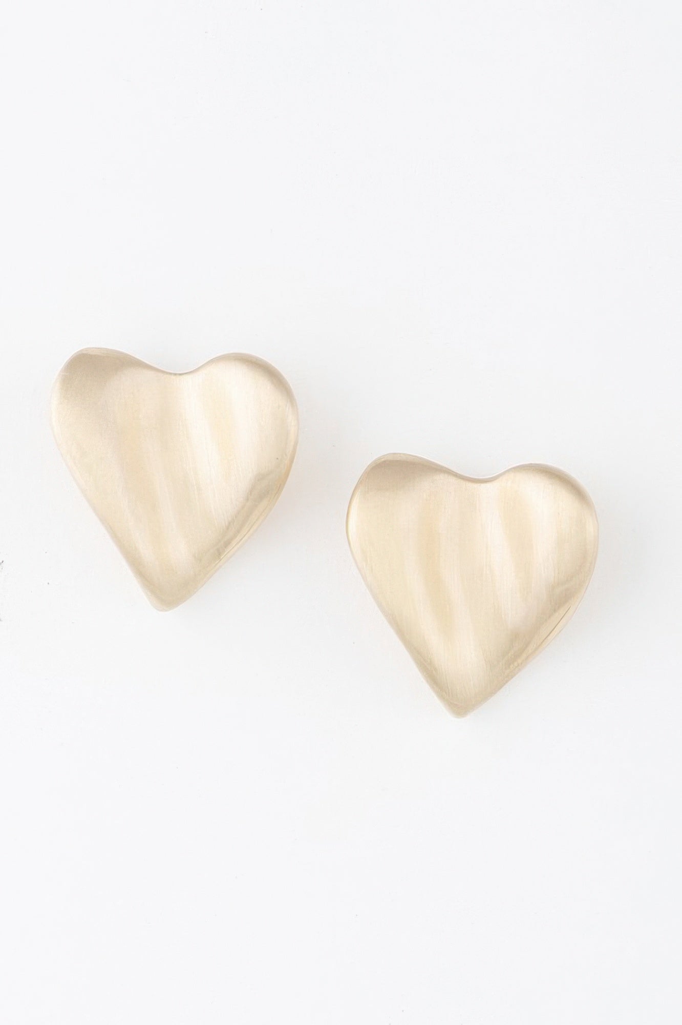 Abstract Heart Stud Earrings