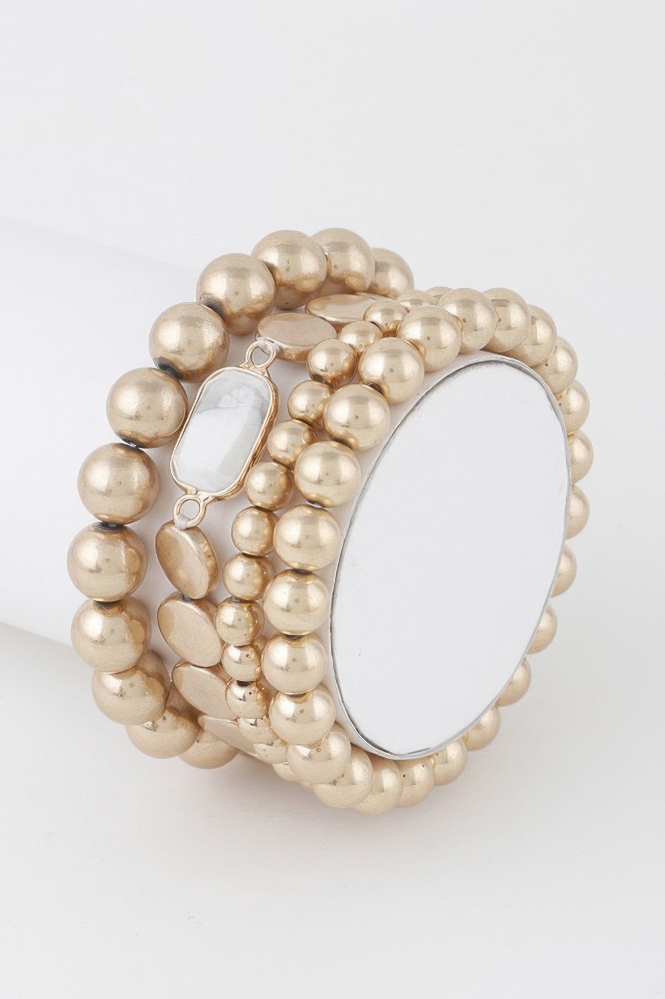 Stone Pendant Beaded Bracelet