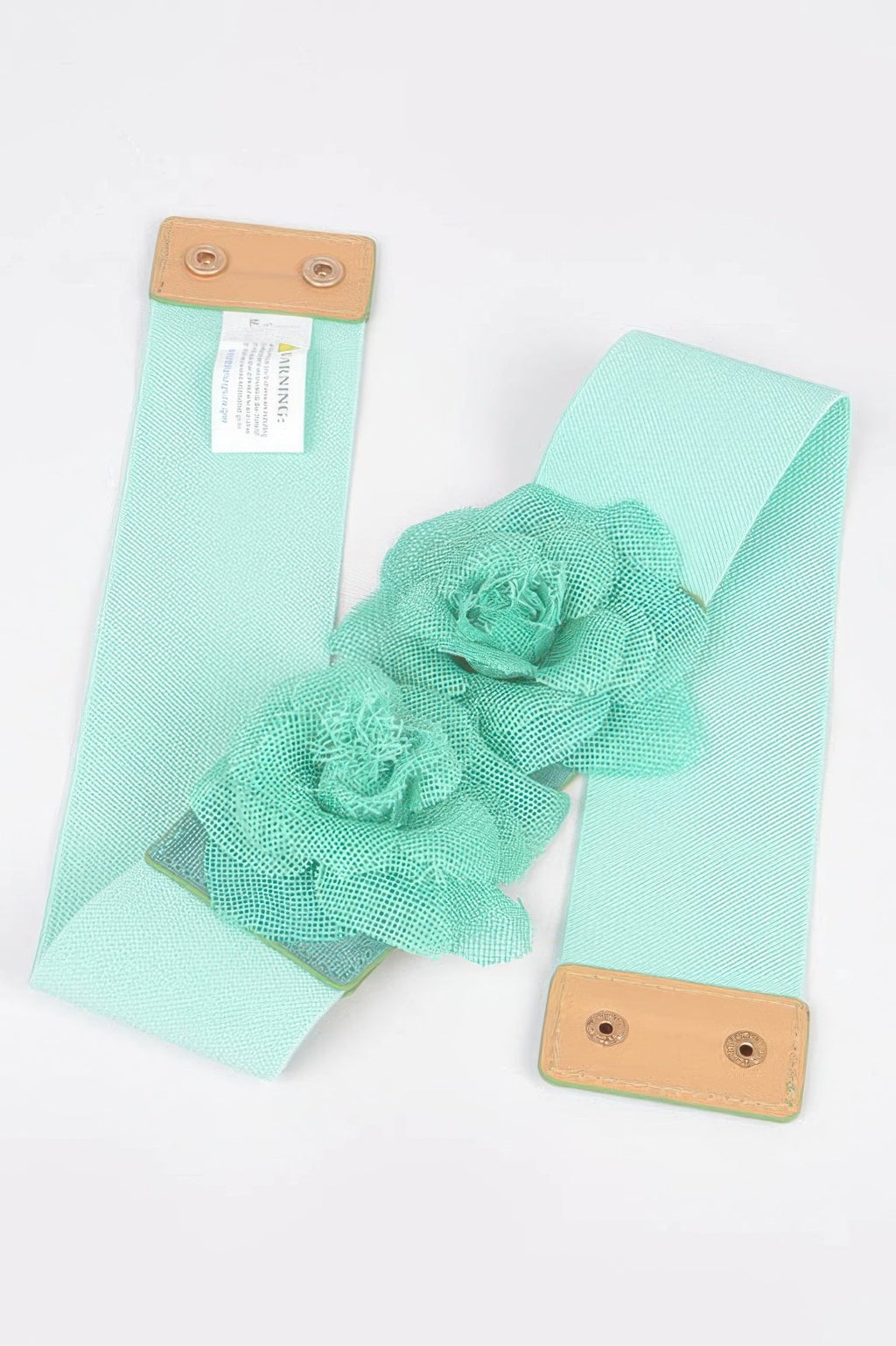 Flower Buckle Elastic Belt