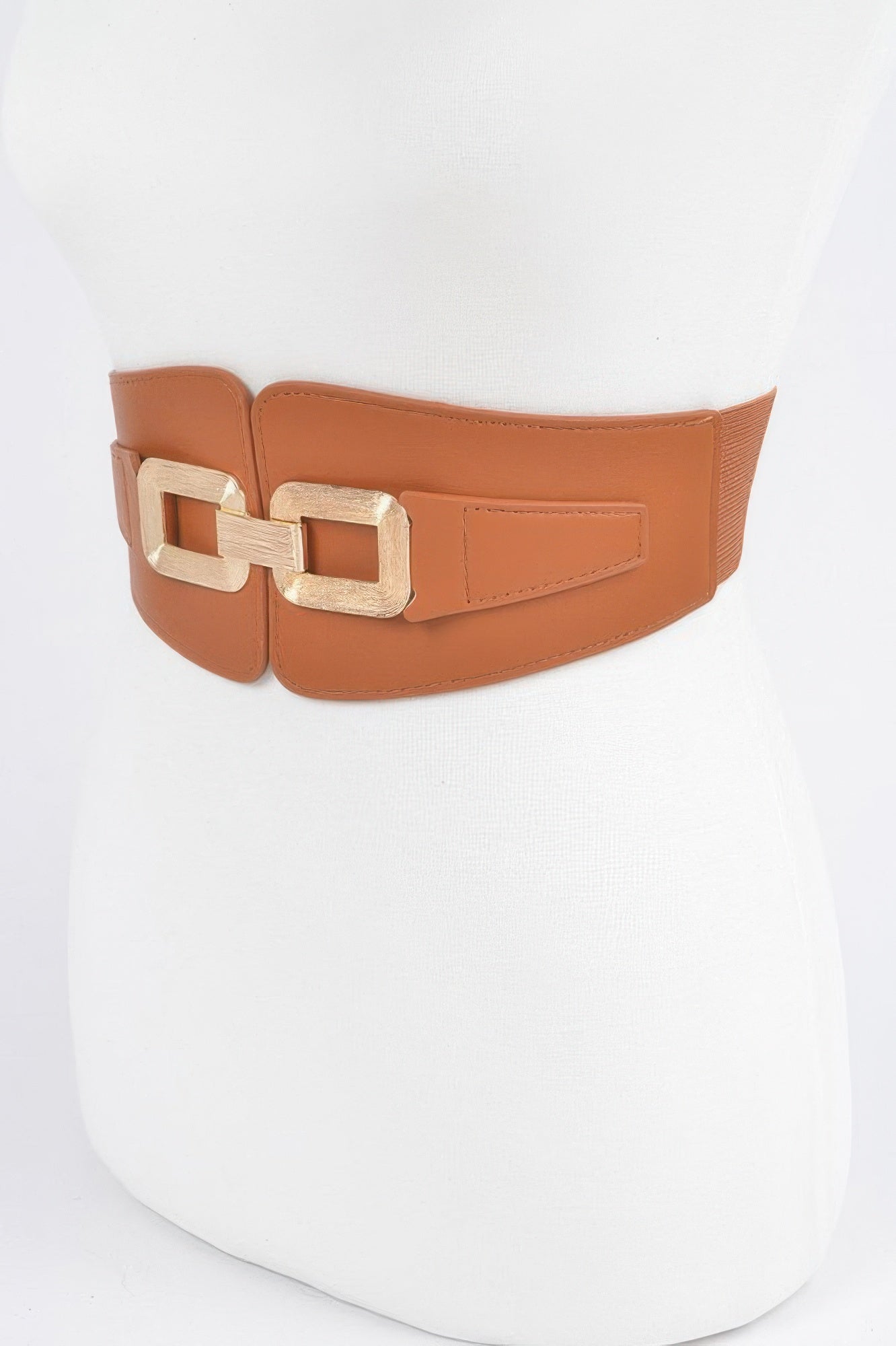 Wide Metal Link Elastic Belt