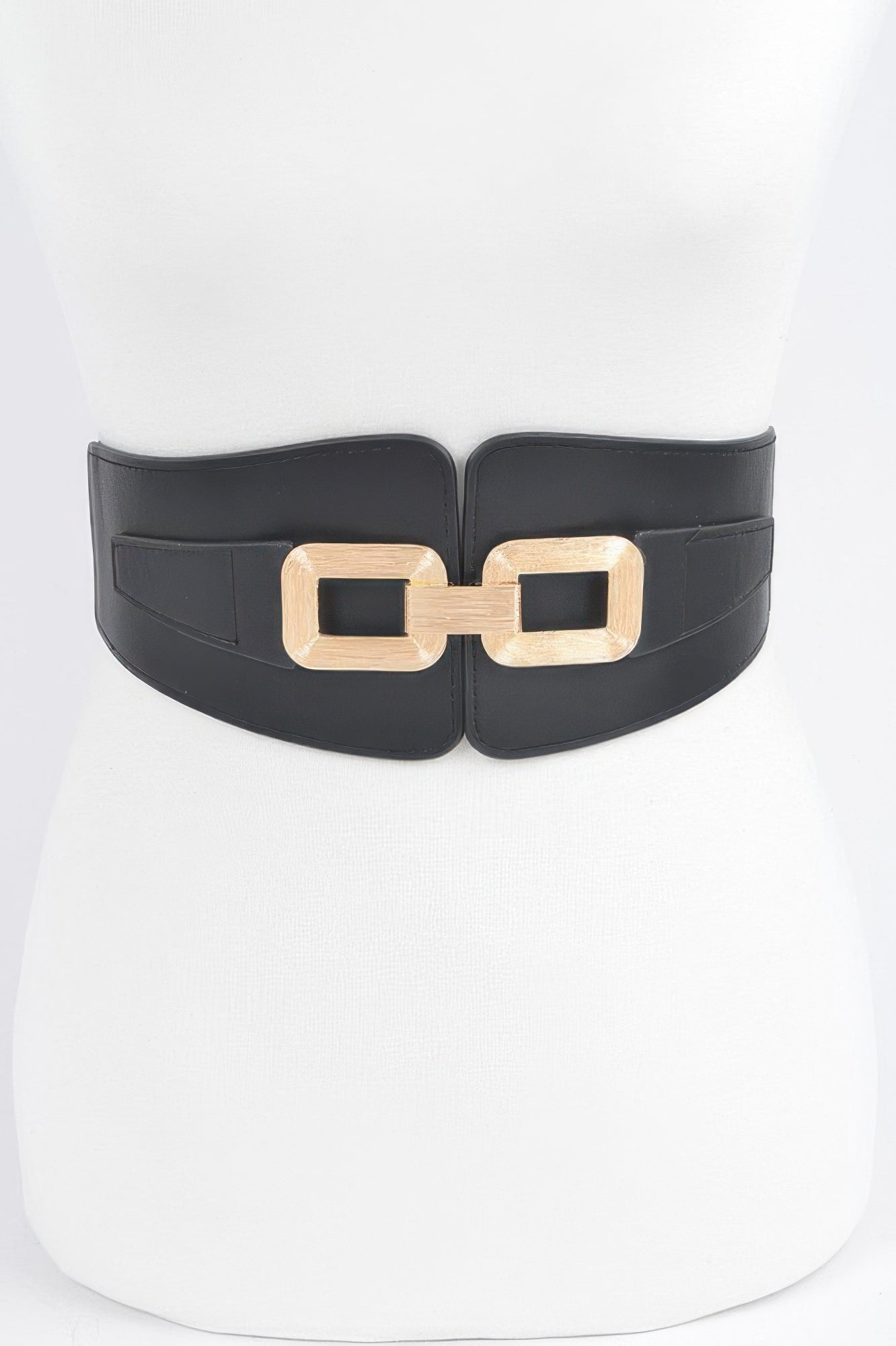 Wide Metal Link Elastic Belt