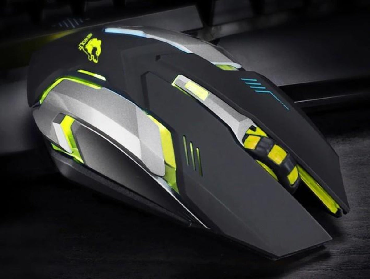 Dragon Stealth 7 Wireless Silent LED Backlit USB Optical Gaming Mouse