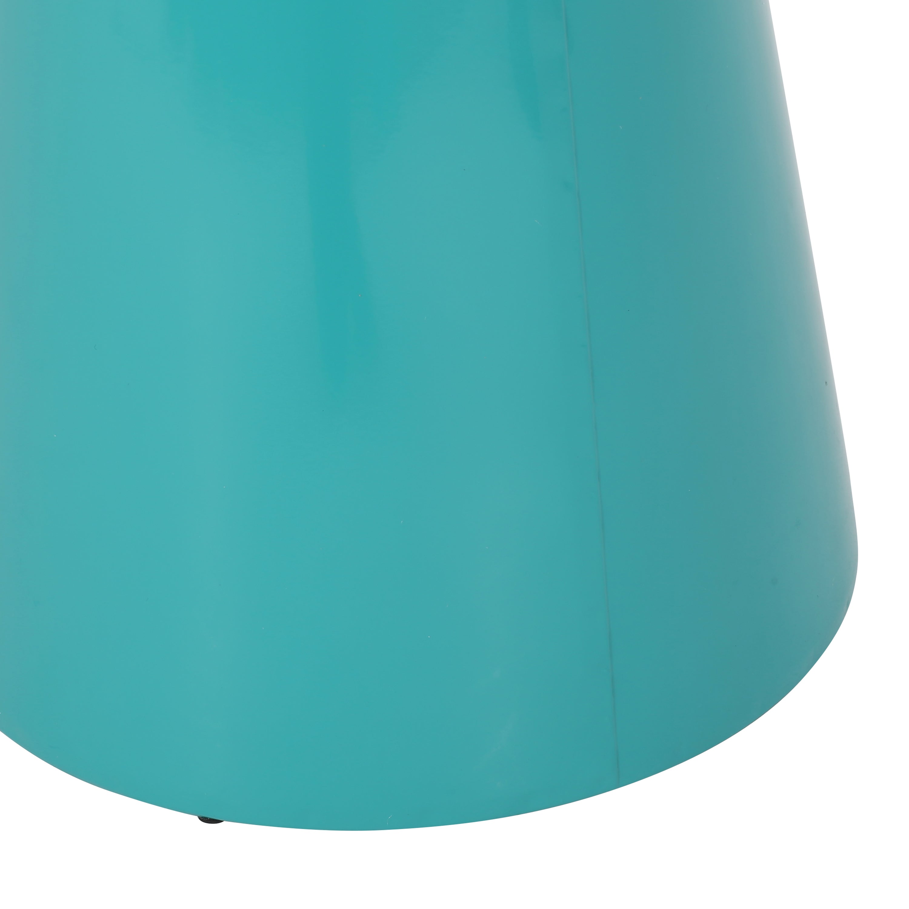 Serenita Outdoor Iron Side Tables with Flared Design, Set of 2 , Teal