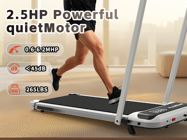 3 in 1 Under Desk Treadmill with Incline,Foldable Treadmills for Home, Walking Pad with Handle Bar for Walking and Jogging, with Remote Control & LED Display