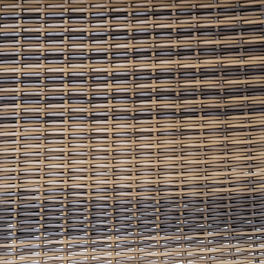 Outdoor Acacia Wood Dining Table,Teak Finish+ Grey Wicker