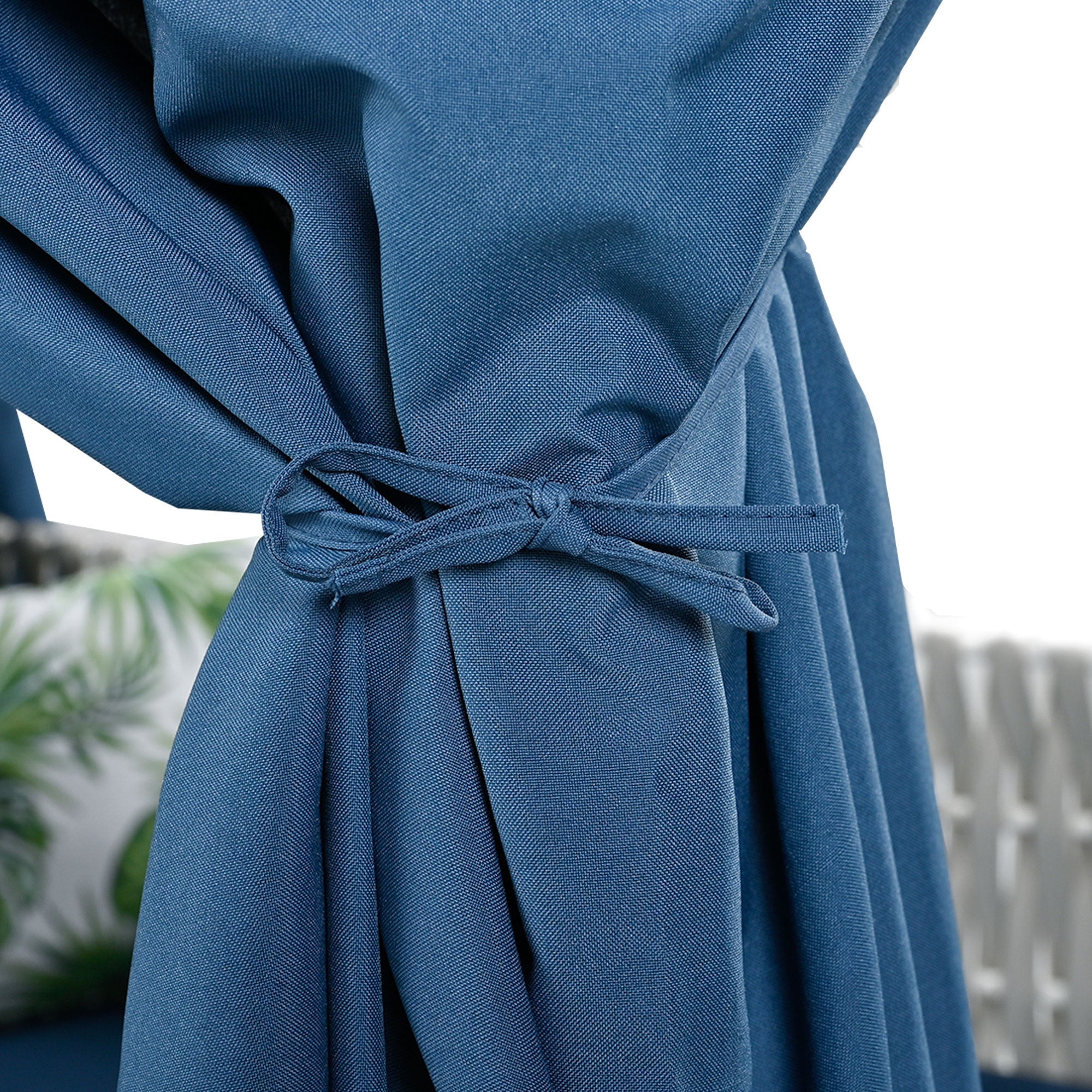 U_Style  Outdoor Patio Sunbed with Curtains, High Comfort, Suitable for Multiple Scenarios