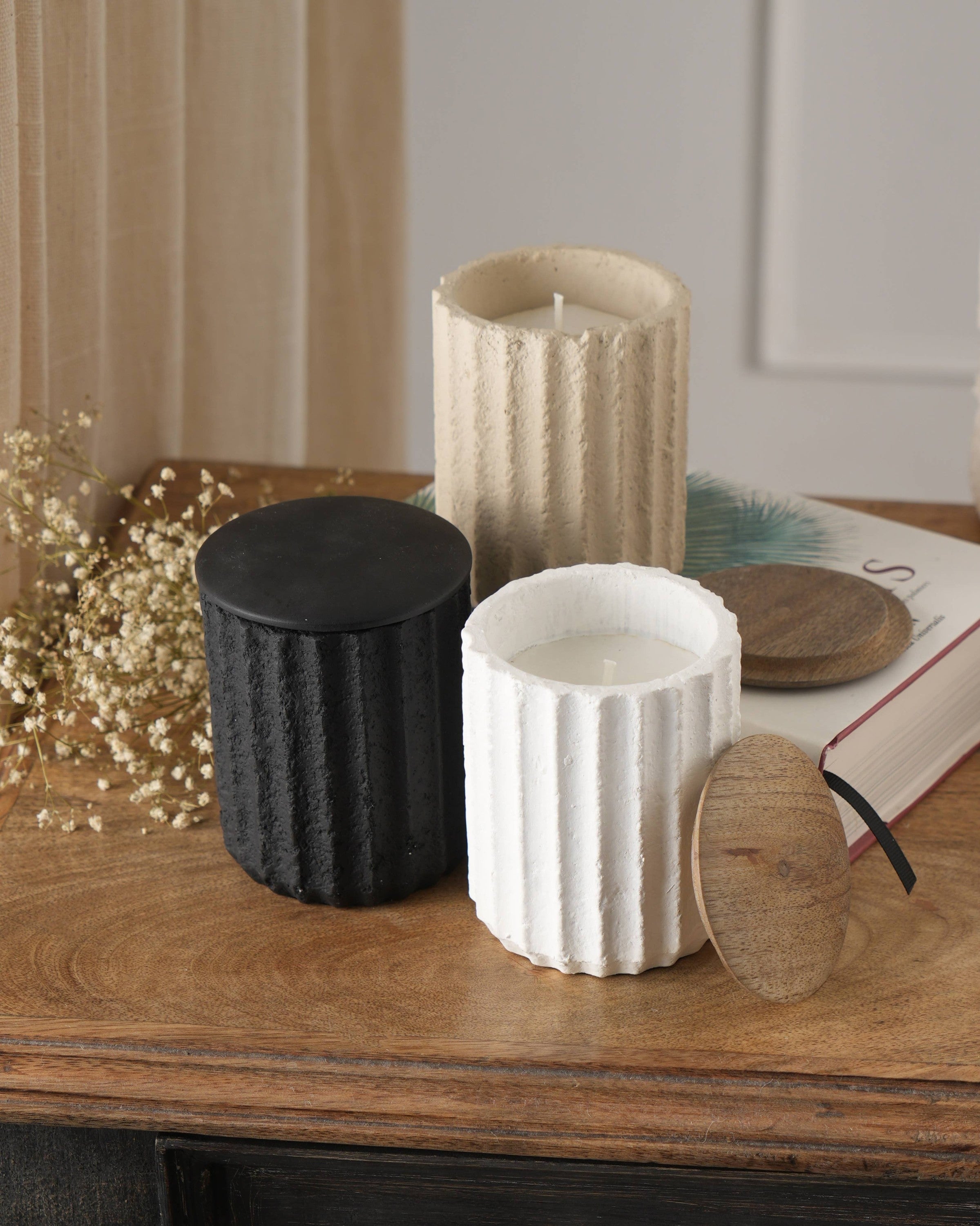 Jar Candle  Ecomix Wax Fill With Wooden Lid - Vanilla Lavender, 6oz